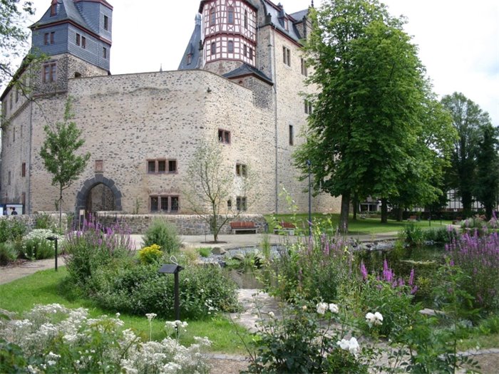 Schlosspark mit Teich